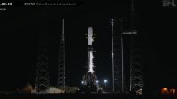 Peluncuran Satelit Nusantara Lima oleh Roket Falcon 9 SpaceX di Cape Canaveral, Florida, Amerika Serikat. (Streaming Website SpaceX)