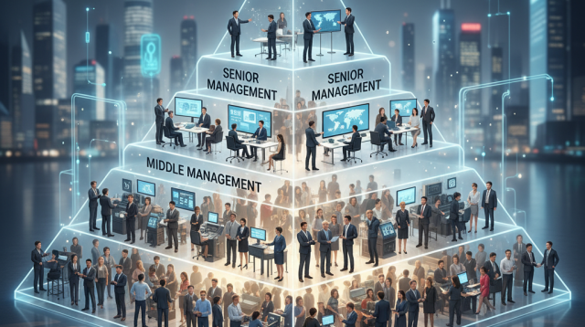 Ilustrasi Piramida Organisasi