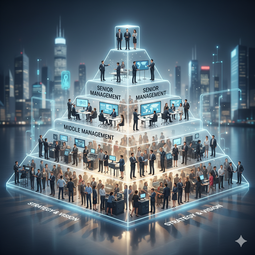 Ilustrasi Piramida Organisasi