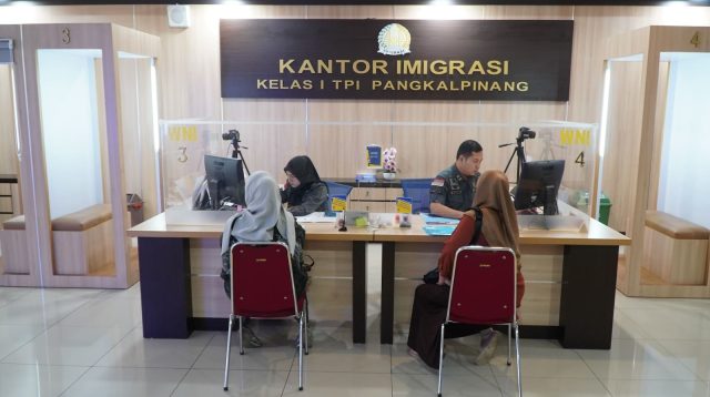 Kantor Imigrasi Kelas I Tempat Pemeriksaan Imigrasi (TPI) Pangkalpinang, Provinsi Kepulauan Bangka Belitung. (Foto: babel.kemenkum.go.id)