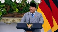 Presiden Prabowo Subainto dalam pernyataan bersama di Istana Negara, Jakarta, Senin (15/6/2026). Tangkapan Layar Youtube BPMI Setpres