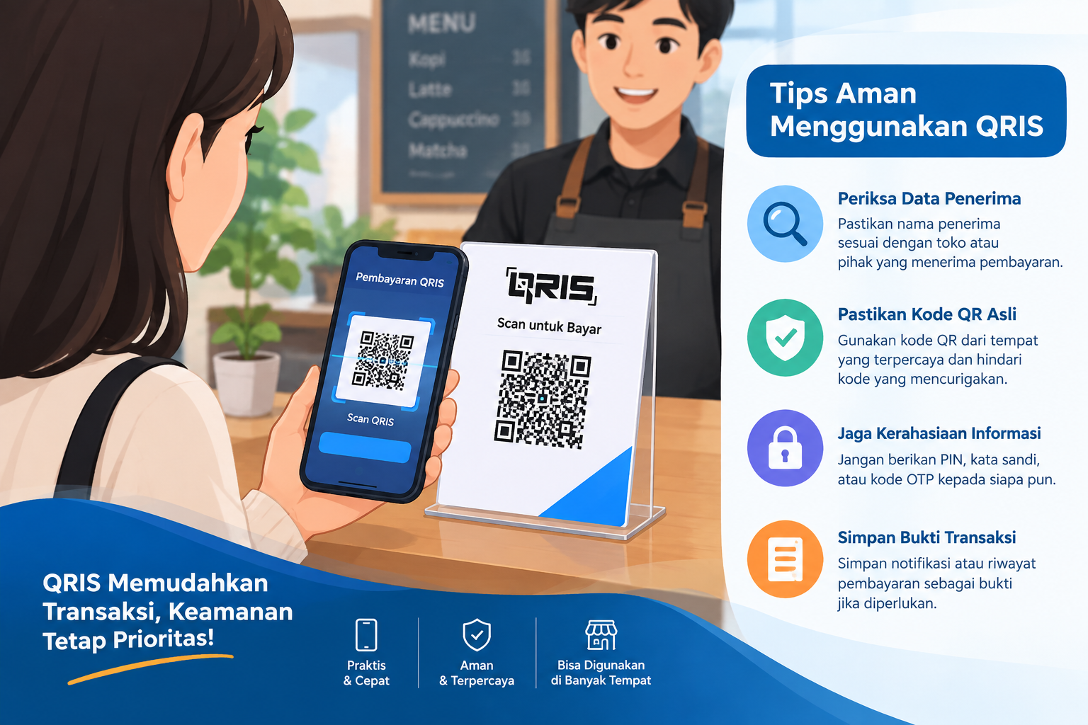 Cara menggunakan QRIS dengan aman untuk transaksi digital