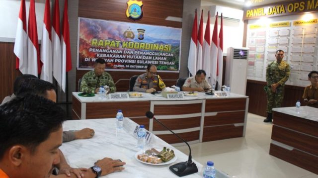 kebakaran hutan dan lahan di Parigi Moutong.