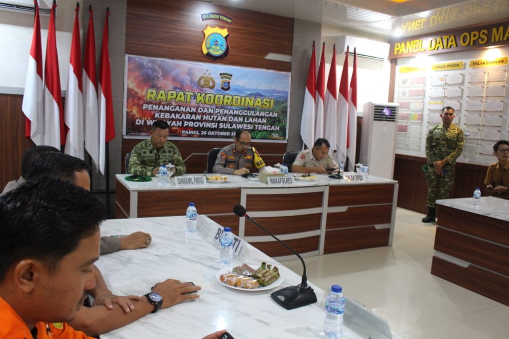 kebakaran hutan dan lahan di Parigi Moutong.