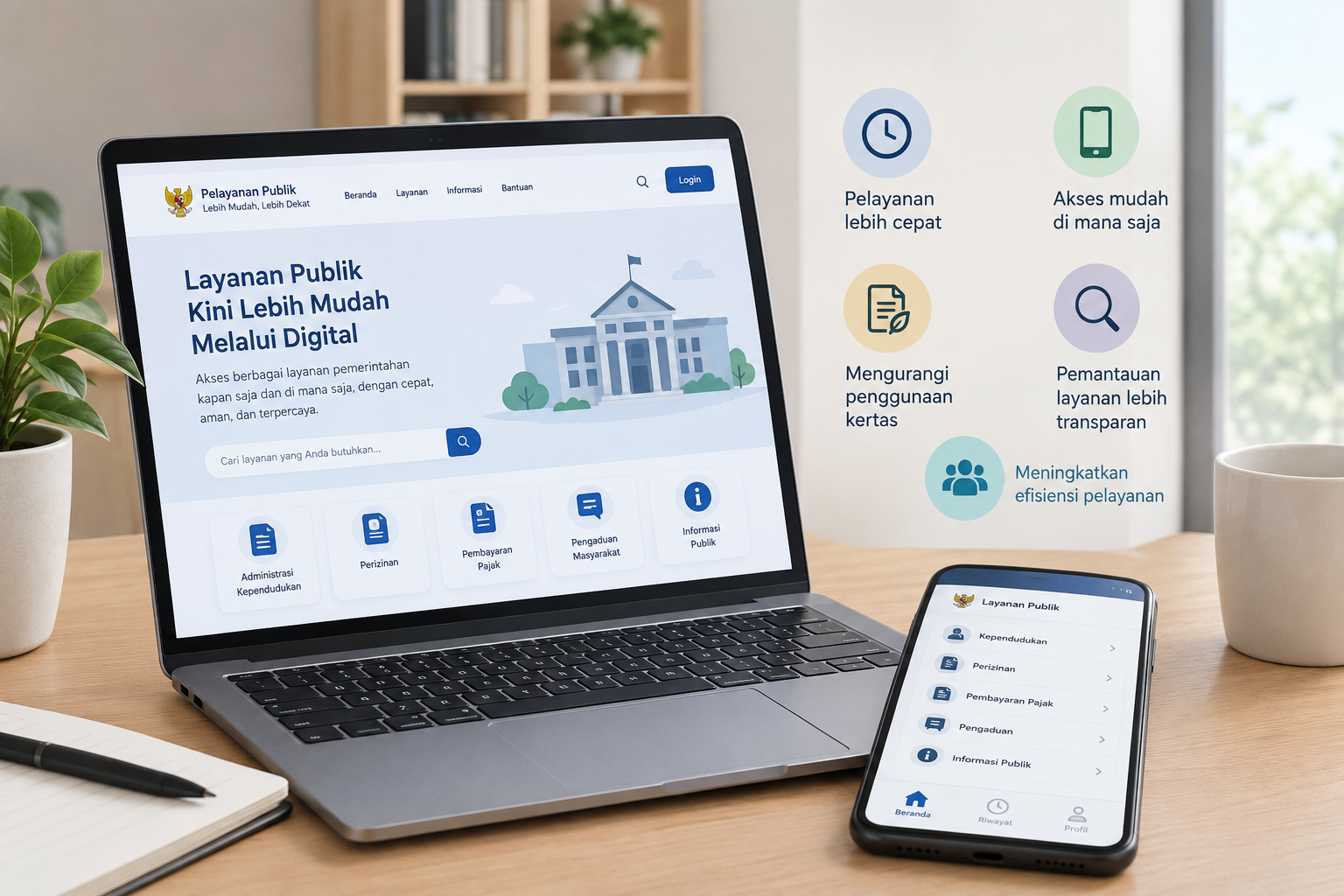 Ilustrasi digitalisasi pelayanan publik